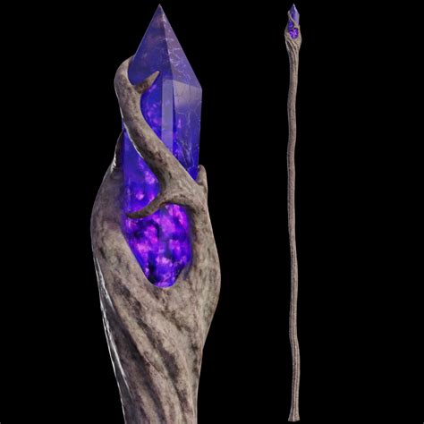 Magical crystal staff